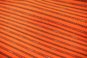 Valmis Etelä-Pohjanmaan miehen kansallispuvun liivikangas.