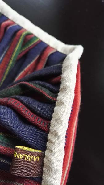 Rovaniemen kansallispuku, hame, pellavapalttina