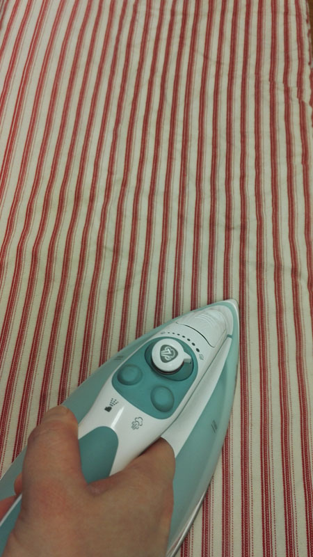 Silitin kankaan kuivaksi.